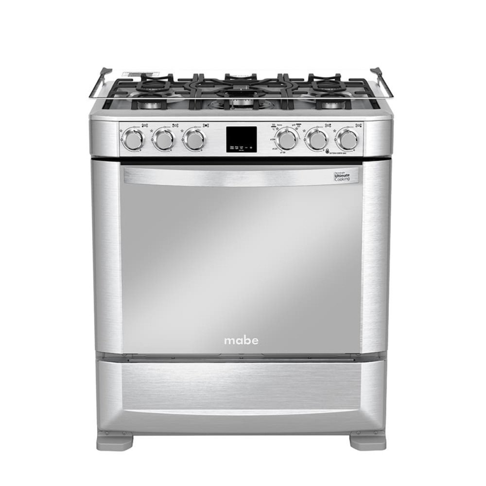 Cocina a Gas Mabe EM7670FX1 | 5 Hornillas | Encendido Luz Horno 76 cm modelo EM7670FX1 cómpralo en Mi Bodega Ec