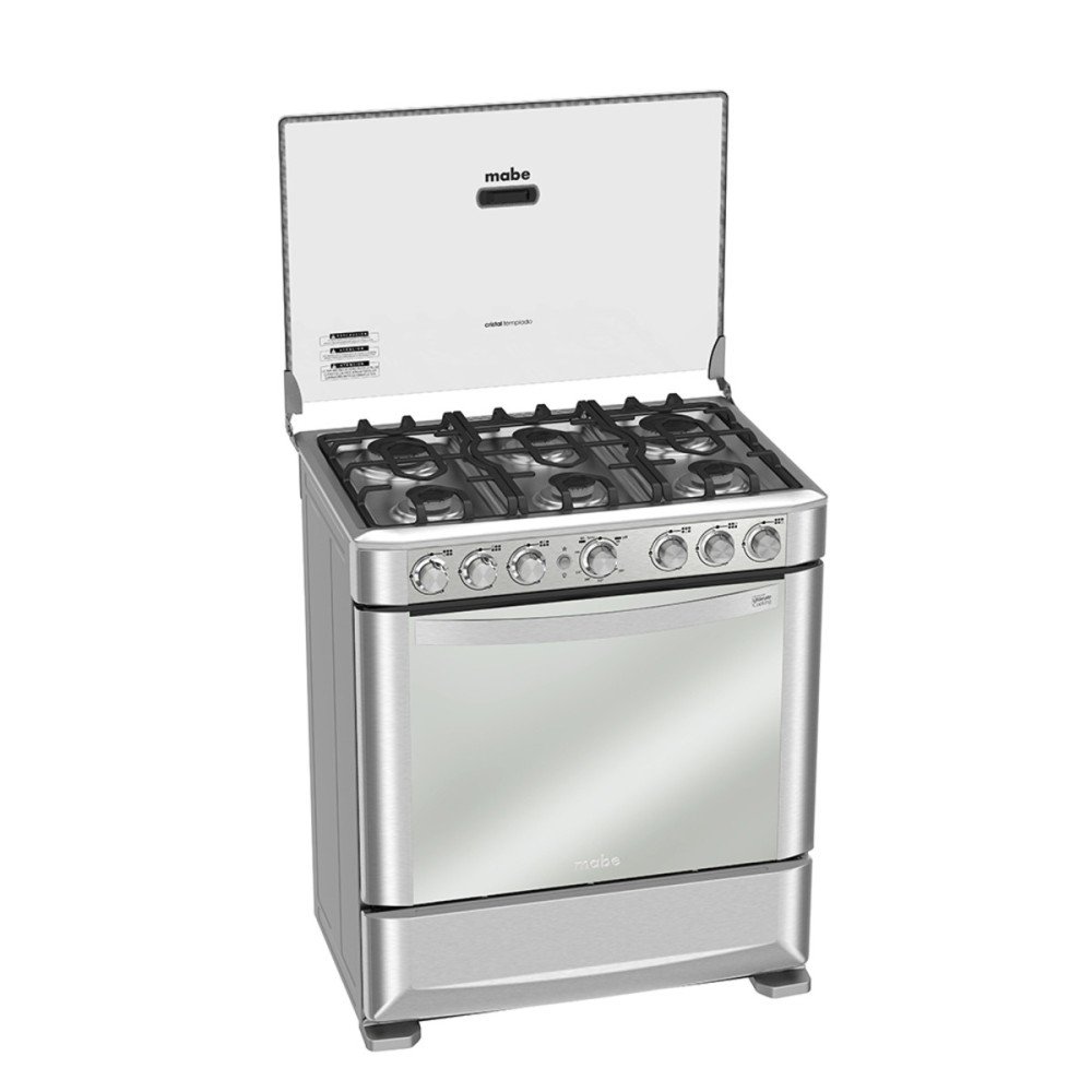 Cocina a Gas Mabe EM7630FX0 | 6 Hornillas | Grill Parrilla de Hierro 76 cm Cocina a Gas Mabe EM7630FX0 | 6 Hornillas | Grill Parrilla de Hierro 76 cm modelo EM7630FX0 cómpralo en Mi Bodega Ec