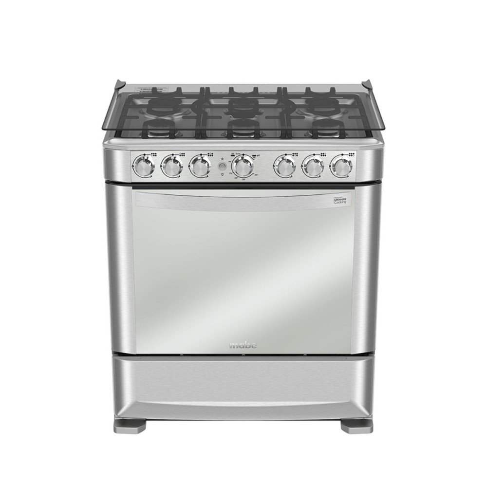 Cocina a Gas Mabe EM7630FX0 | 6 Hornillas |76 cm modelo EM7630FX0 cómpralo en Mi Bodega Ec