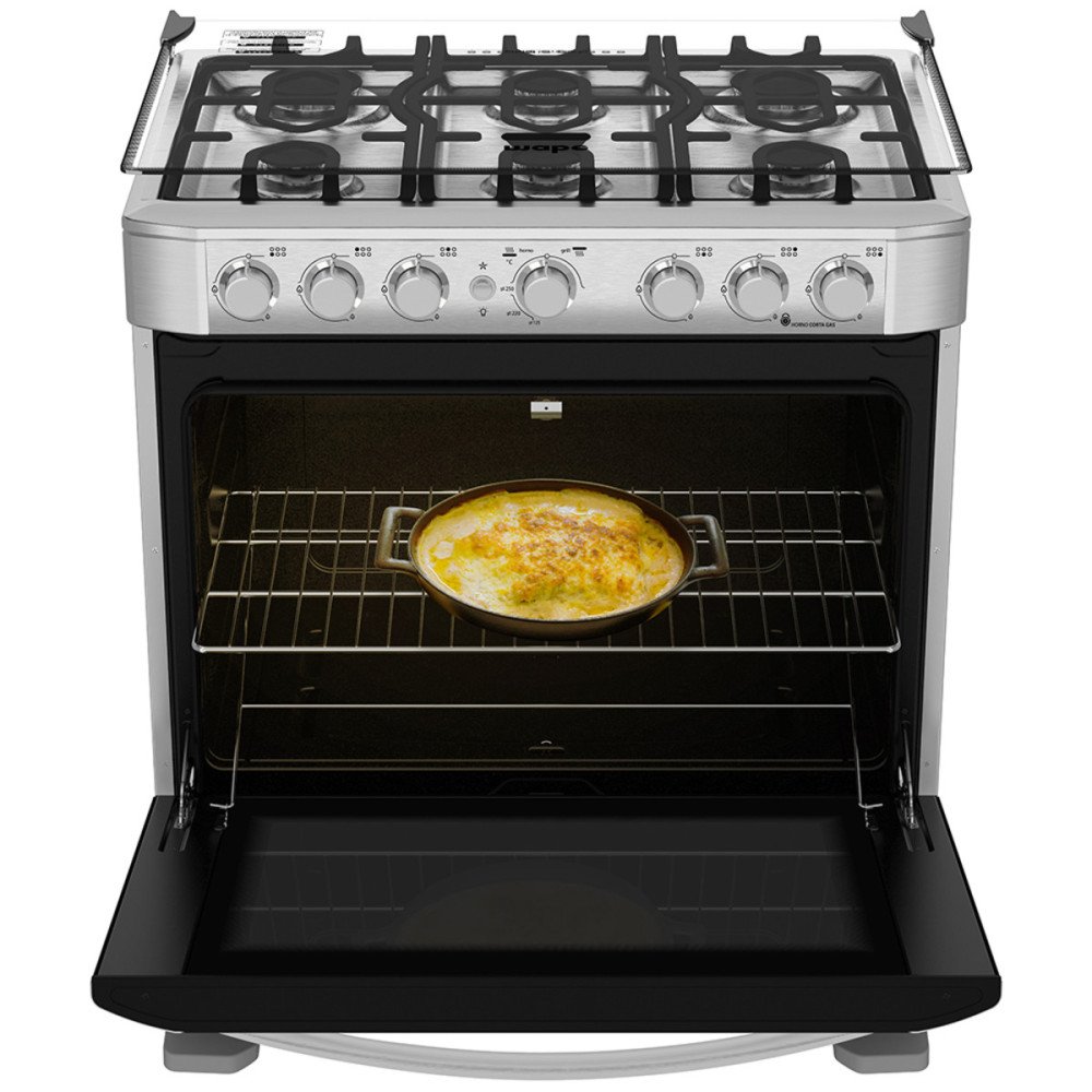 Cocina a Gas Mabe EM7630FX0 | 6 Hornillas |76 cm
