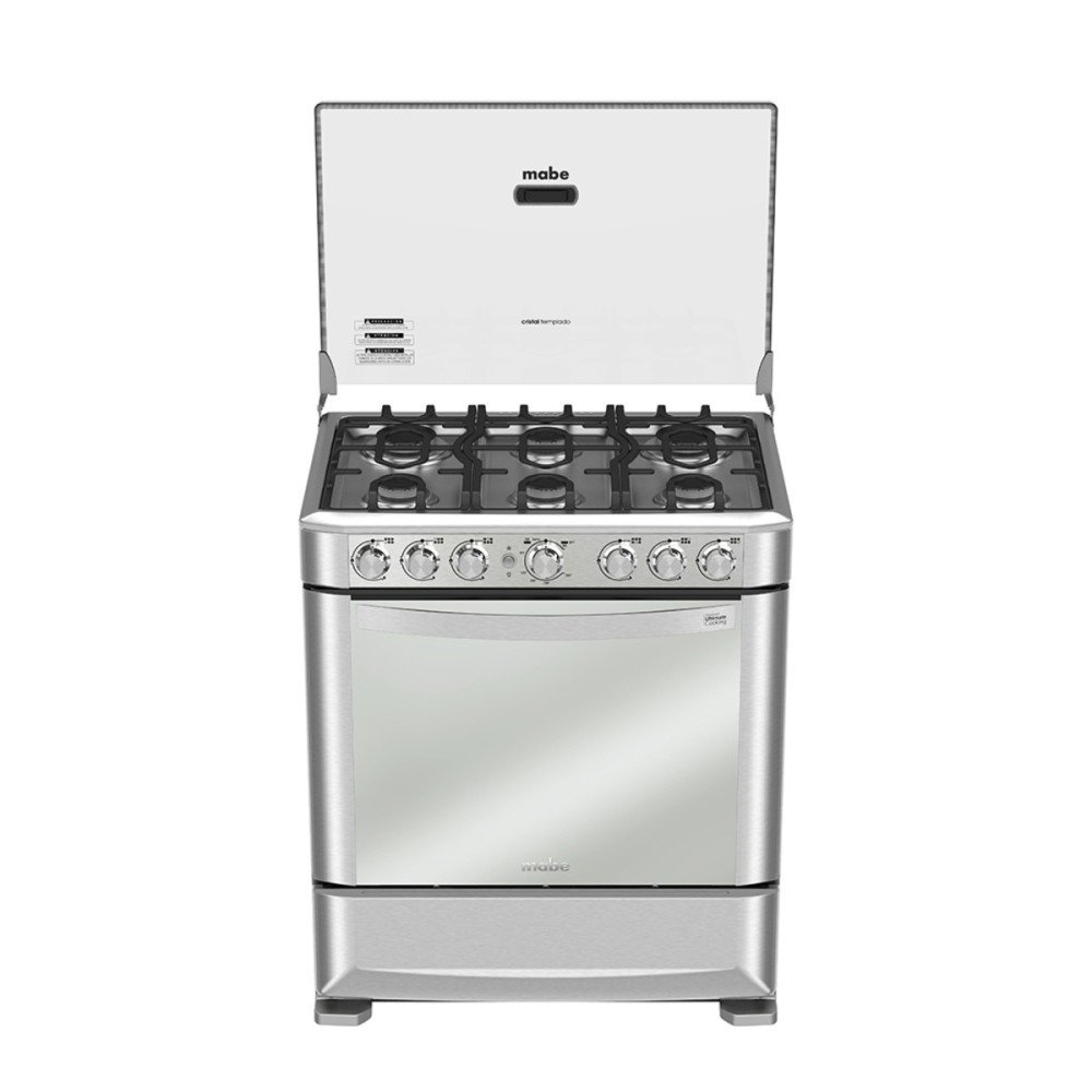 Cocina a Gas Mabe EM7630FX0 | 6 Hornillas |76 cm modelo EM7630FX0 cómpralo en Mi Bodega Ec