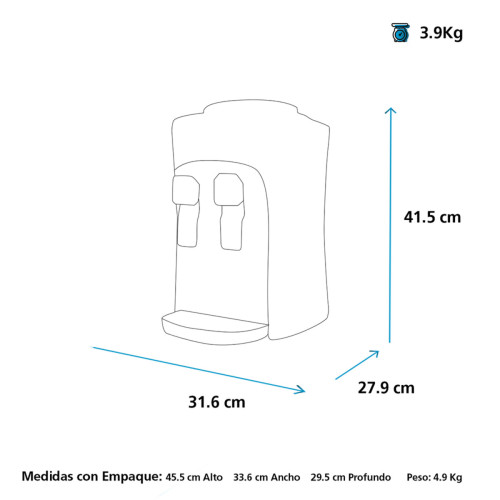 Dispensador de Agua Mabe | EMM2PN modelo EMM2PN cómpralo en Mi Bodega Ec