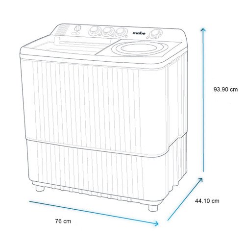 Lavadora Mabe 11Kg |LMDX1123HBAB0|Doble Pozo modelo LMDX1123HBAB0 cómpralo en Mi Bodega Ec