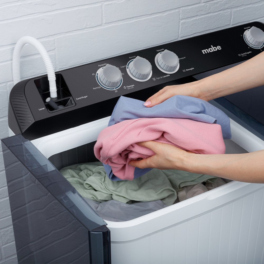 Lavadora Semiautomática Mabe LMDX1123HBAB0 | 11 Kg Doble Pozo