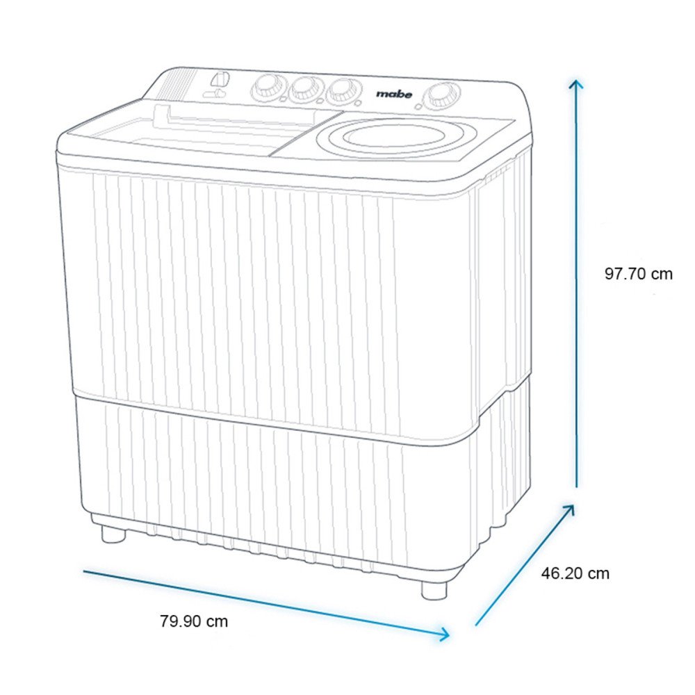 Lavadora Mabe 13Kg |LMDX3123HBAB0|Doble Pozo modelo LMDX3123HBAB0 cómpralo en Mi Bodega Ec