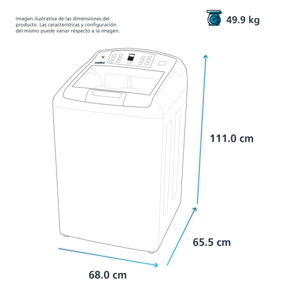 Lavadora Automática Mabe LMA70200WDAB1 | 20 Kg Carga Superior Negra modelo LMA70200WDAB1 cómpralo en Mi Bodega Ec