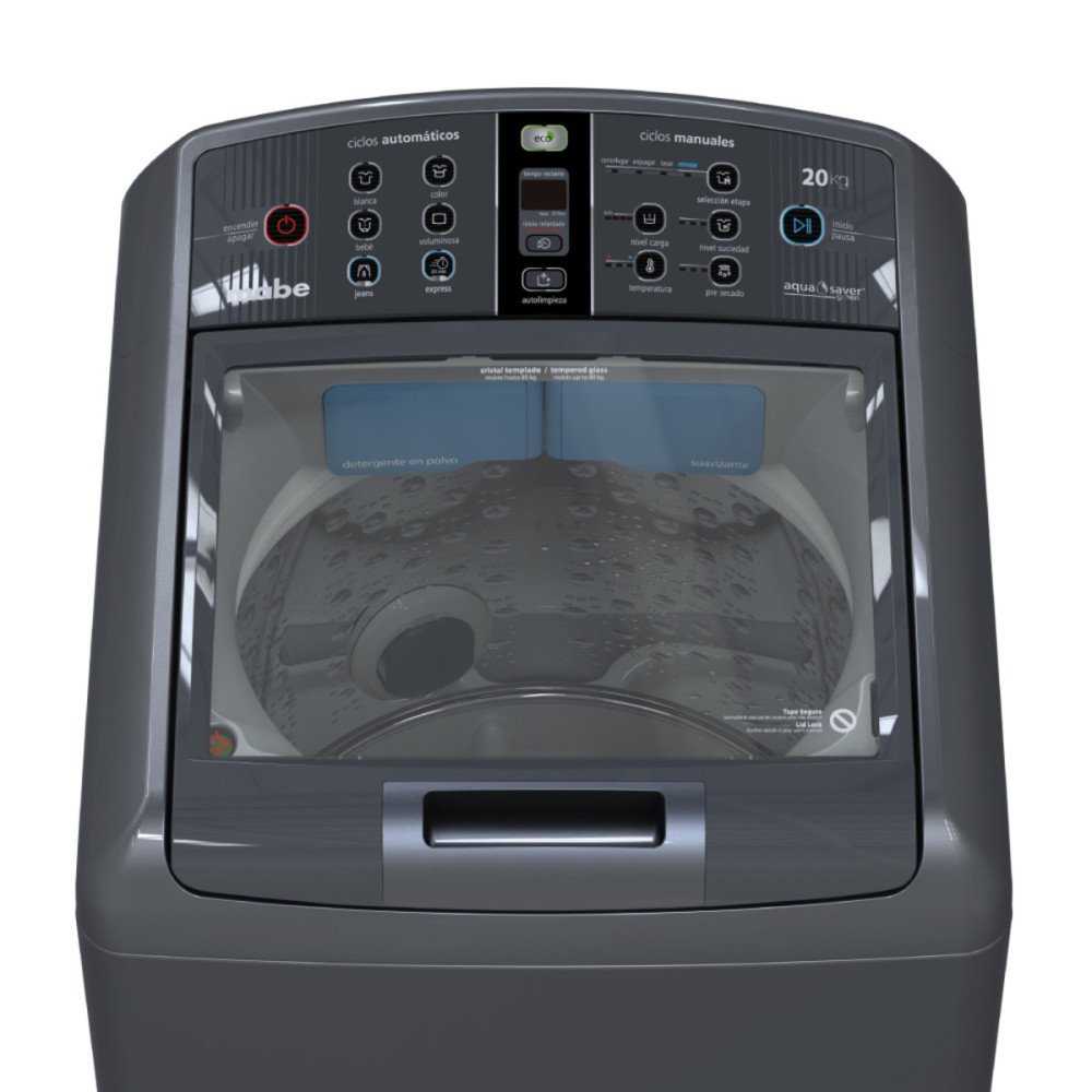 Lavadora Automática Mabe LMA70200WDAB1 | 20 Kg Carga Superior Negra