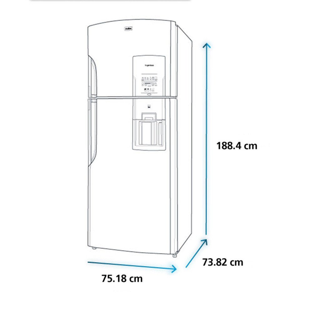 Refrigeradora Mabe RMS510IFBQP0 | 510 Lt. | Top Freezer, Negro modelo RMS510IFBQP0 cómpralo en Mi Bodega Ec