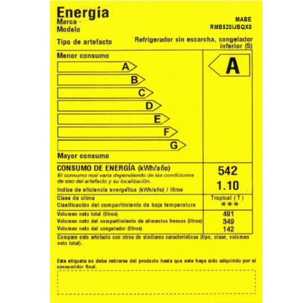 Refrigeradora Mabe Bottom Mount RMB520IJBQX0 | 520 Lt. | Digital, Inoxidable modelo RMB520IJBQX0 cómpralo en Mi Bodega Ec
