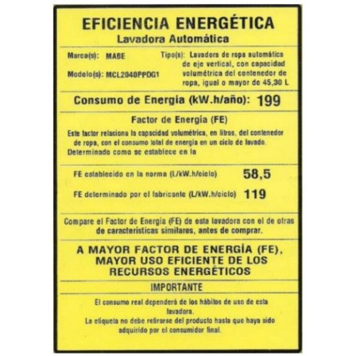 MABE | TORRE DE LAVADO A GAS 20 KG | NEGRO modelo MCL2040PPDG1 cómpralo en Mi Bodega Ec