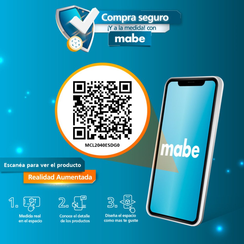 MABE | TORRE DE LAVADO ELÉCTRICA 20 KG | NEGRA