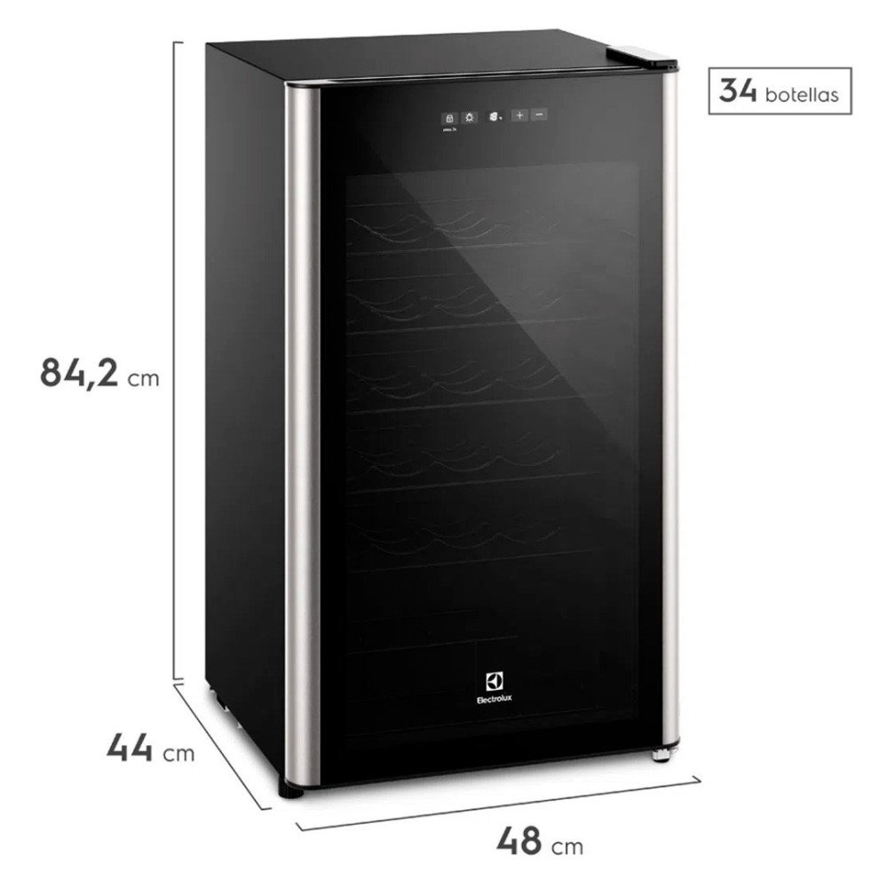 ELECTROLUX | VINERA 34 BOTELLAS | BLACK