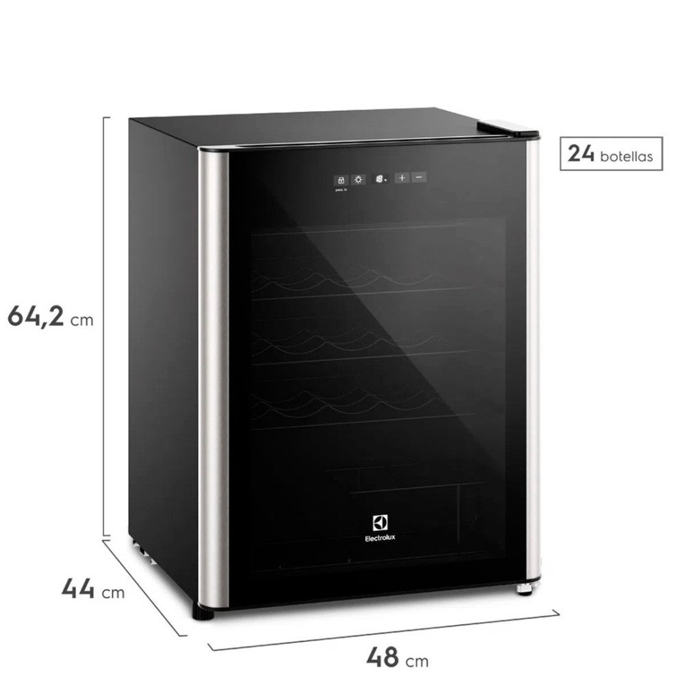 ELECTROLUX | VINERA 24 BOTELLAS | BLACK