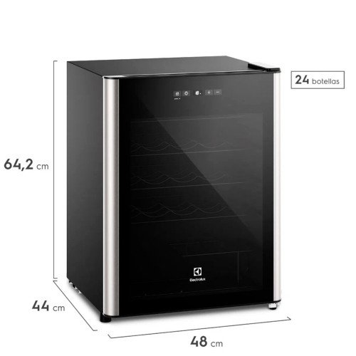 ELECTROLUX | VINERA 24 BOTELLAS | BLACK modelo ERWV24W6MWB cómpralo en Mi Bodega Ec