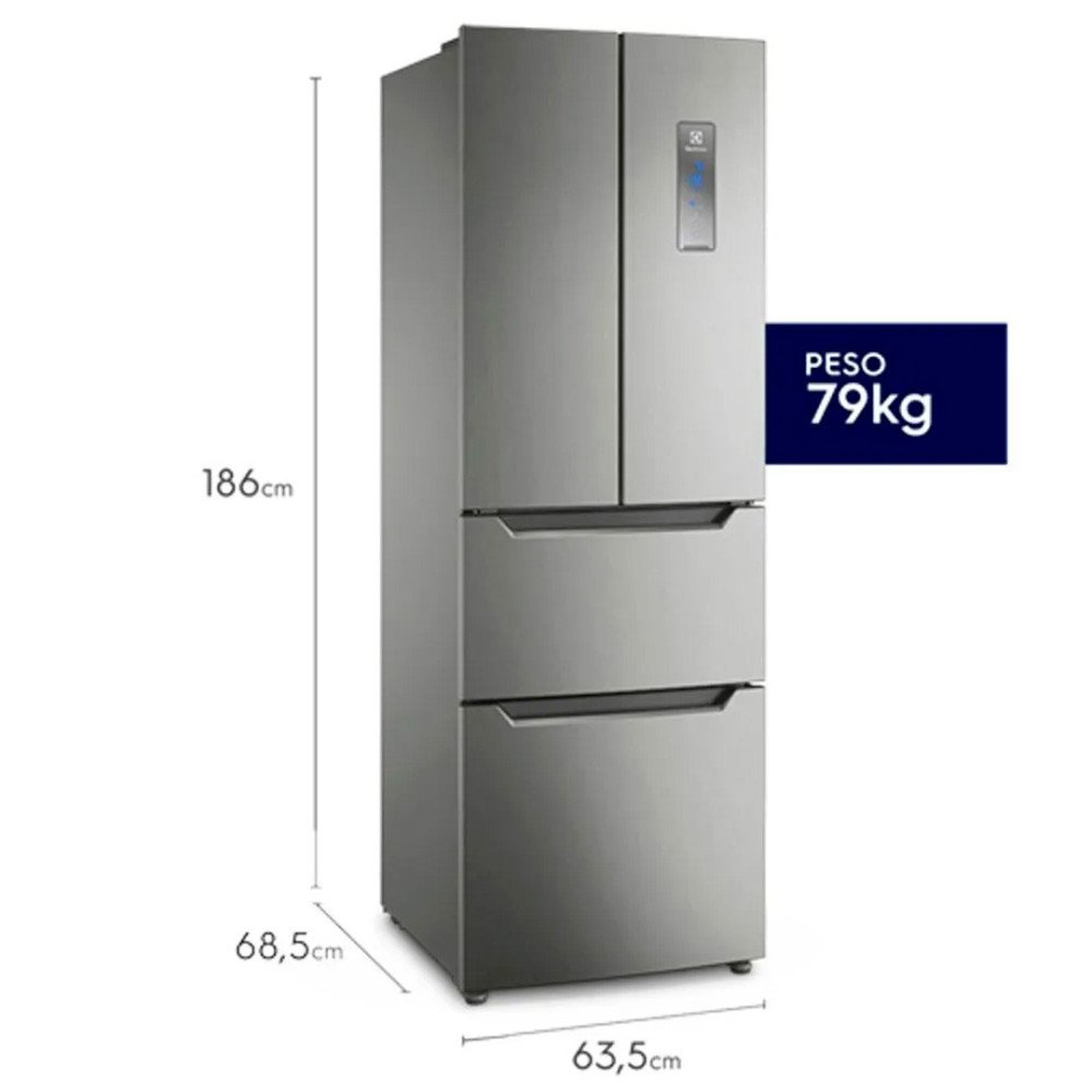 Refrigeradora Electrolux French Door ERFWV6HUS | 298 Lt. | Inverter, Cromado