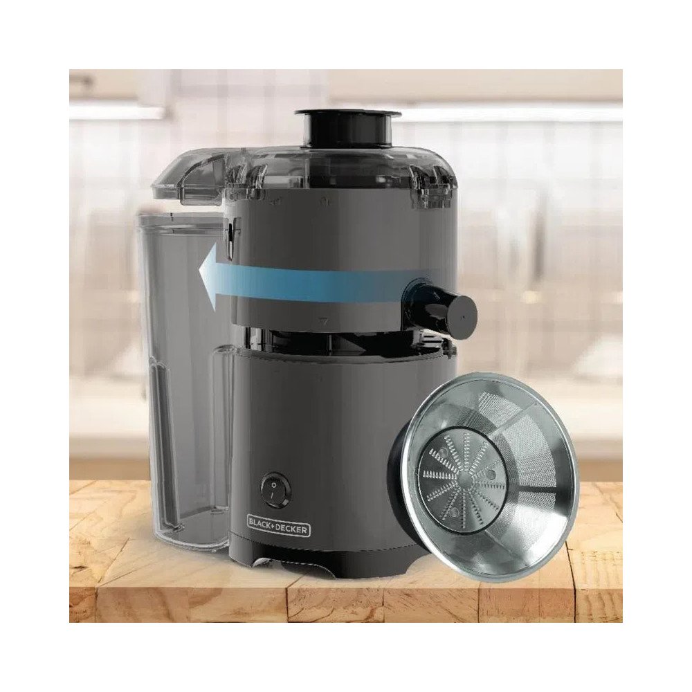 BLACK & DECKER | EXTRACTOR DE JUGO SILVER 400W modelo JE2500B-LA cómpralo en Mi Bodega Ec