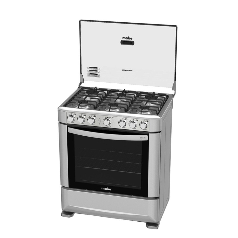 Cocina a Gas Mabe EM7620SG0 | 6 Hornillas | Acero Inoxidable modelo EM7620SG0 cómpralo en Mi Bodega Ec