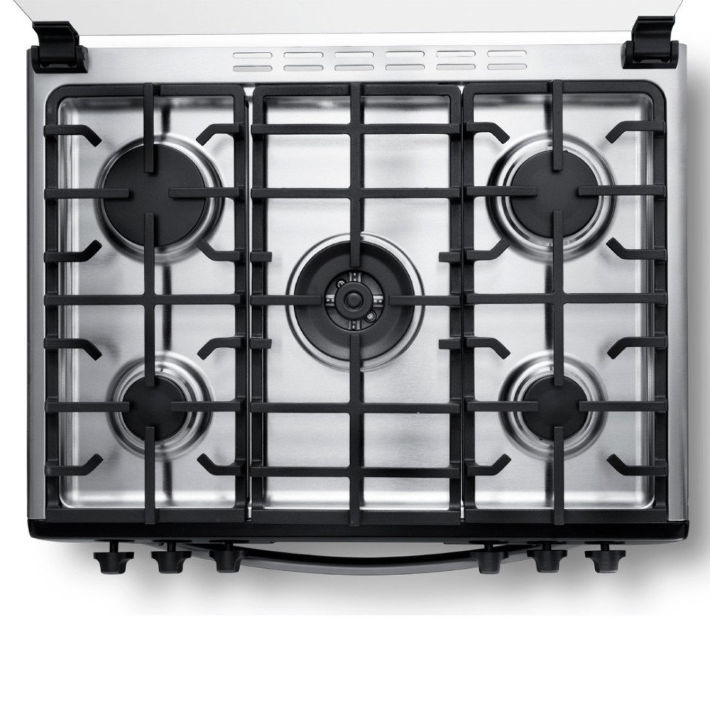 Cocina a Gas Indurama Niza Zafiro | 5 Hornillas | 30" Negro modelo NIZA-ZFO cómpralo en Mi Bodega Ec