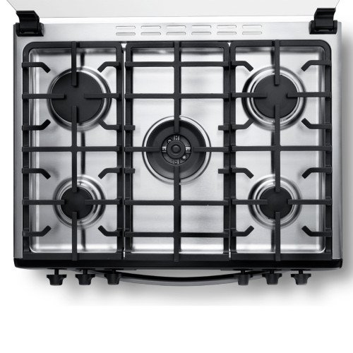 Cocina a Gas Indurama Niza Zafiro | 5 Hornillas | 30" Negro modelo NIZA-ZFO cómpralo en Mi Bodega Ec