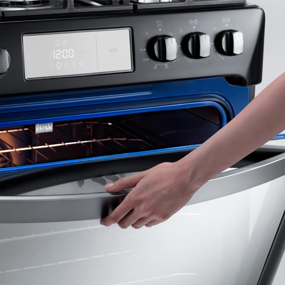 Cocina a Gas Indurama Niza Zafiro | 5 Hornillas | 30" Negro