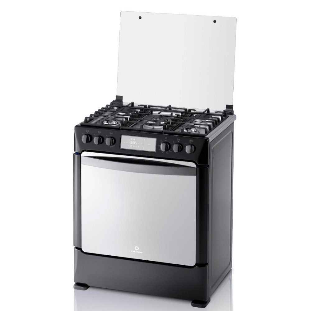 Cocina a Gas Indurama Niza Zafiro | 5 Hornillas | 30" Negro modelo NIZA-ZFO cómpralo en Mi Bodega Ec