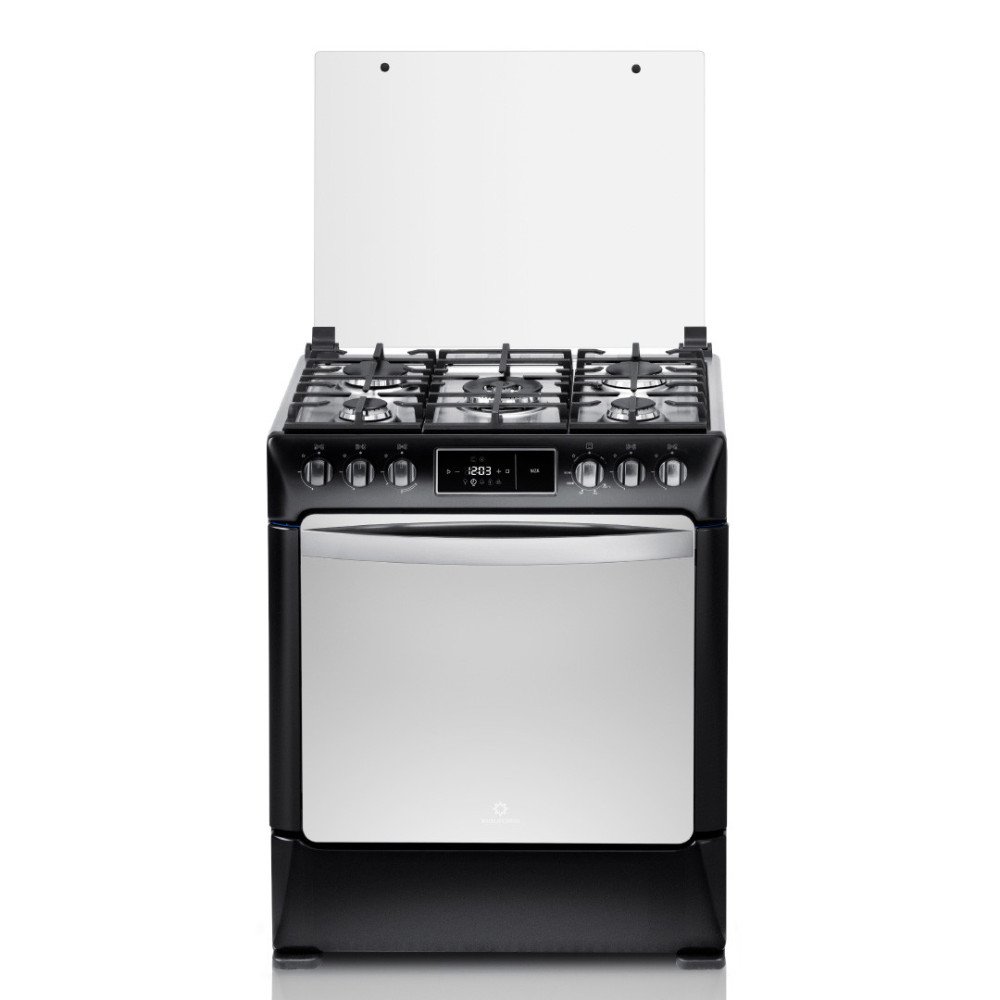 Cocina a Gas Indurama Niza Zafiro | 5 Hornillas | 30" Negro modelo NIZA-ZFO cómpralo en Mi Bodega Ec