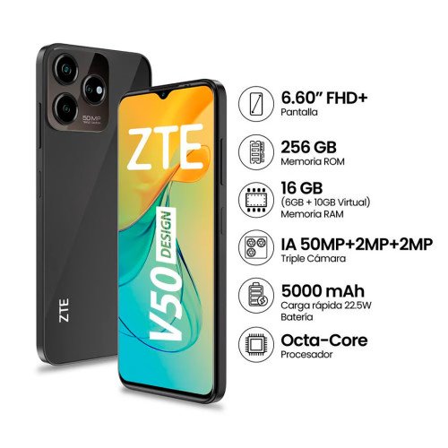 ZTE | BLADE V50 DESING | PANTALLA FHD 6,6 | DUAL SIM modelo  cómpralo en Mi Bodega Ec