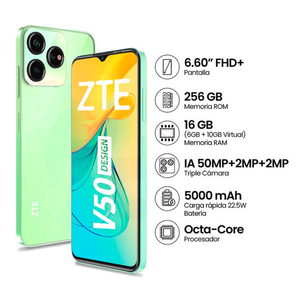 ZTE | BLADE V50 DESING | PANTALLA FHD 6,6 | DUAL SIM modelo  cómpralo en Mi Bodega Ec
