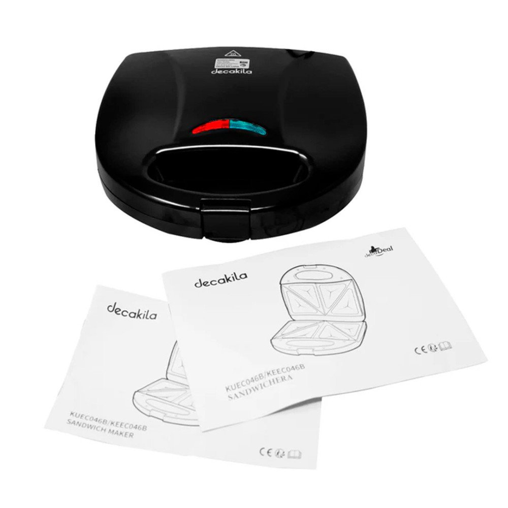 DECAKILA | SANDUCHERA 750W | 120 - 60HZ | NEGRO