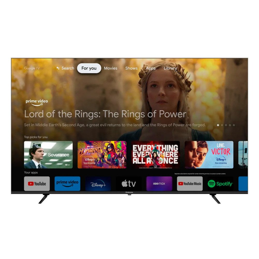 INDURAMA | TELEVISOR QLED 86" | 4K GOOGLE TV UHD modelo 86TIKJQLED cómpralo en Mi Bodega Ec