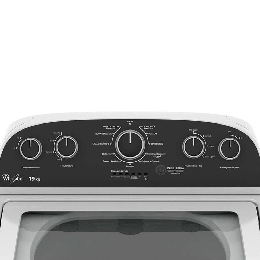 Lavadora Whirlpool 19Kg | 7MWTW1955EW |Carga Superior modelo 7MWTW1955EW cómpralo en Mi Bodega Ec