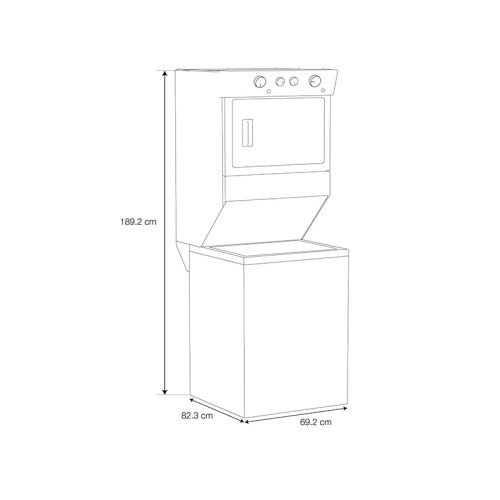 WHIRLPOOL | TORRE DE LAVADO 20 KG | ALTA EFICIENCIA modelo 7MWGT4027HW cómpralo en Mi Bodega Ec