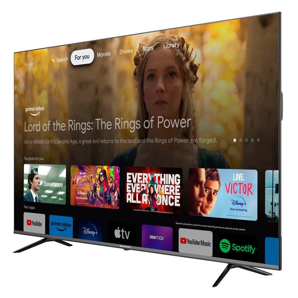 Televisor 75" Indurama 75TIKJQLED | Qled 4K Google Tv UHD