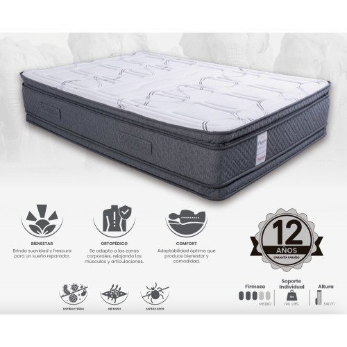 PARAÍSO | COLCHÓN PREMIUM DOBLE TOP PLUS modelo  cómpralo en Mi Bodega Ec