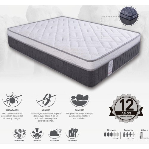 PARAÍSO | COLCHÓN 5 ESTRELLAS TOP PLUS modelo  cómpralo en Mi Bodega Ec