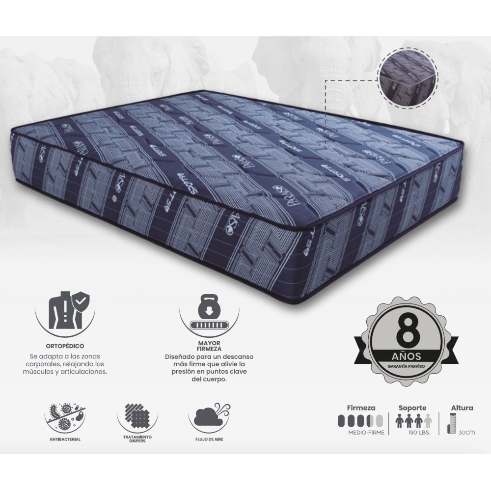 PARAÍSO | COLCHÓN SPORT 50 modelo  cómpralo en Mi Bodega Ec