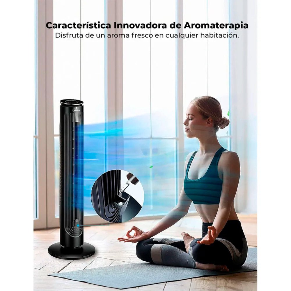MIDEA | VENTILADOR DE TORRE | PANTALLA LED | 5 VELOCIDADES modelo FZ10-21AR cómpralo en Mi Bodega Ec